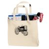 Budget Calico Bags with Gusset (Short Handle) Thumbnail